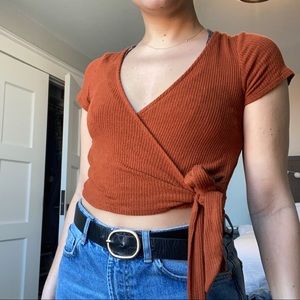 Urban Outfitters Wrap Crop Top